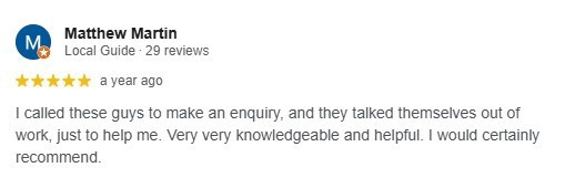 Review Snippet - Matthew Martin